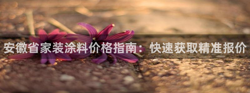 和记ag网址：安徽省家装涂料价格指南：快速获取精准报价