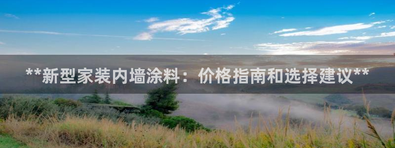 上海和记餐饮有限公司：**新型家装内墙涂料：价格指南和选择建议**