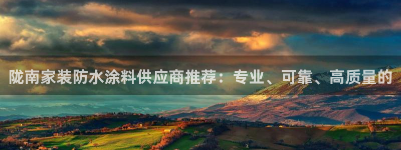 和记港口：陇南家装防水涂料供应商推荐：专业、可靠、高质量的