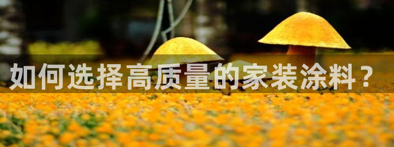 和记h188：如何选择高质量的家装涂料？